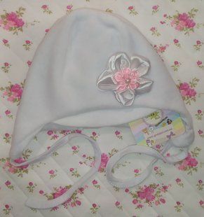 Шапочка велюрова для малюків Flower