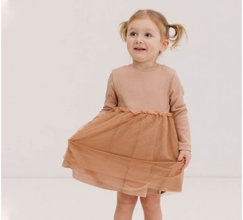 Сукня Casual для дівчинки немовляти бежева