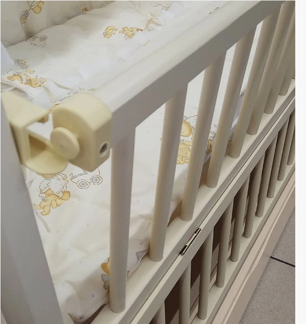Ліжечко для новонародженого з маятником біле, Білий