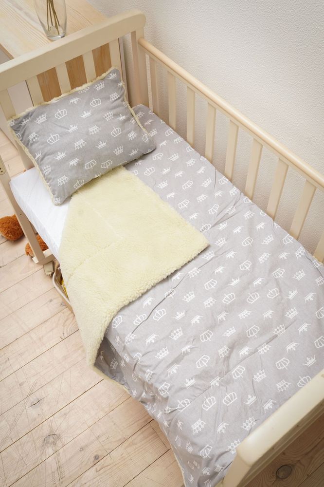 Комплект ковдра + подушка для малюків Тепла ніжність, 125х95 см, Зима, Ковдра з подушкою