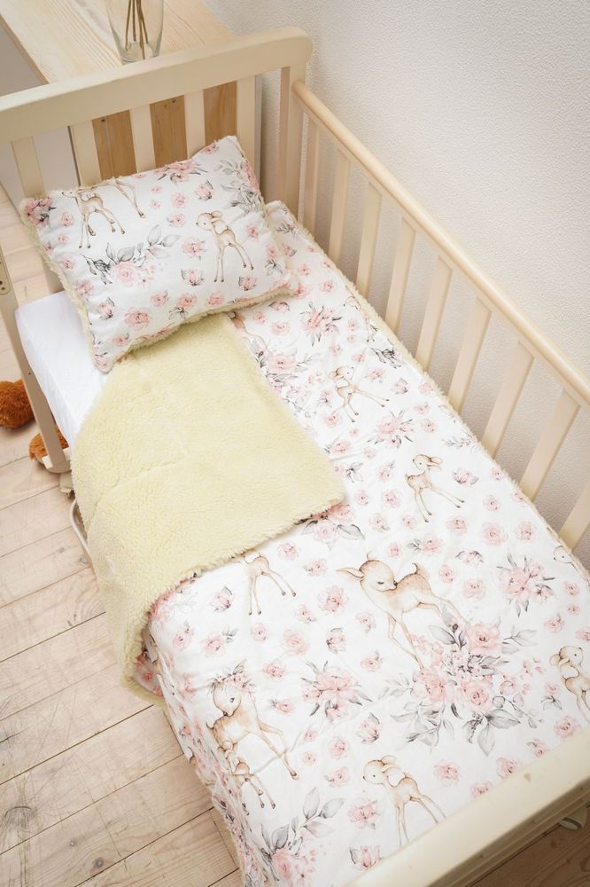 Комплект ковдра + подушка для малюків Тепла ніжність, 125х95 см, Зима, Ковдра з подушкою