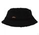 Демисезонная шапка  Модница черная, обхват головы 54 см, искусственный мех
