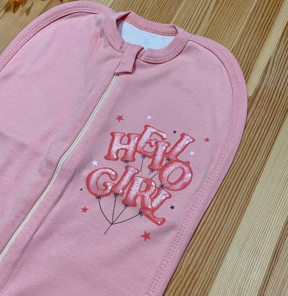 Пеленка кокон для новорожденных Hello Girl