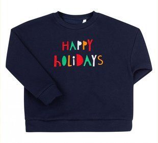 Дитячий джемпер Happy Holidays з начосом