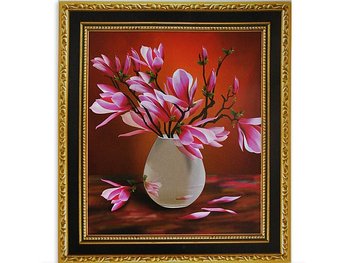 Набори для вишивання хрестом з малюнком на канві 55х65 Pink magnolia