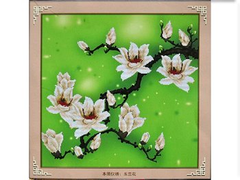 Набори для вишивання хрестом з малюнком на канві 59х59 Magnolia