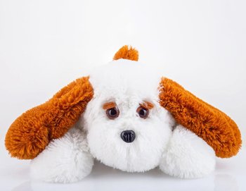 М'яка іграшка Собака 65 см біла, Білий, М'які іграшки СОБАКИ, від 61 см до 100 см