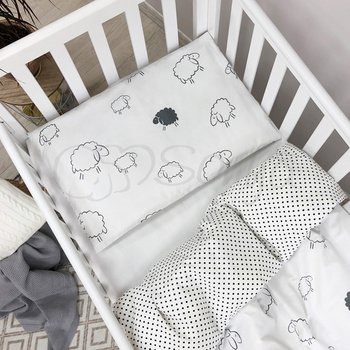 Змінний комплект постільної білизни у ліжечко для новонароджених Sheep (підковдра, наволочка, простирадло)