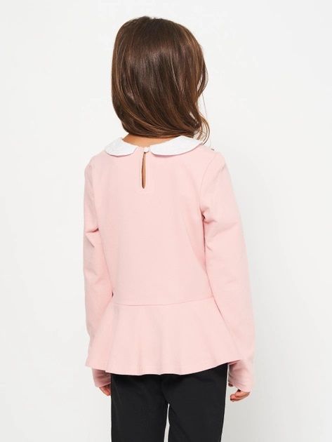 Трикотажна блуза Мереживний Комір супрем рожевий, 116, Супрем