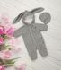 В'язаний комбінезон для новонароджених Bunny, 56-62, В'язане полотно, Комбінезон