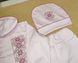 Комплект для малюків Орнамент рожевий, 68, Інтерлок, Костюм, комплект, Для дівчинки