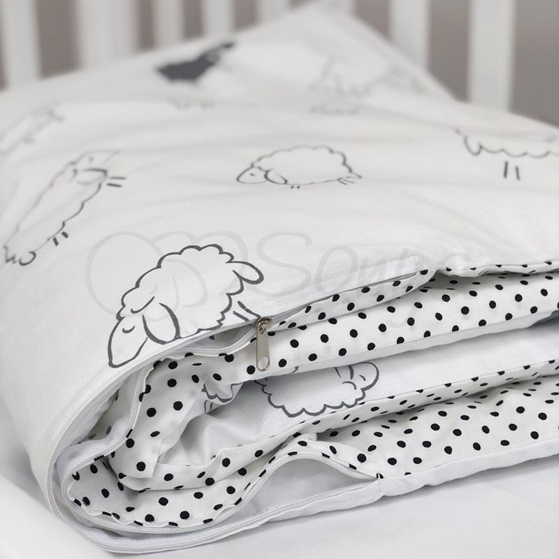 Змінний постільний комплект у ліжечко для новонароджених Sheep фото, ціна, опис