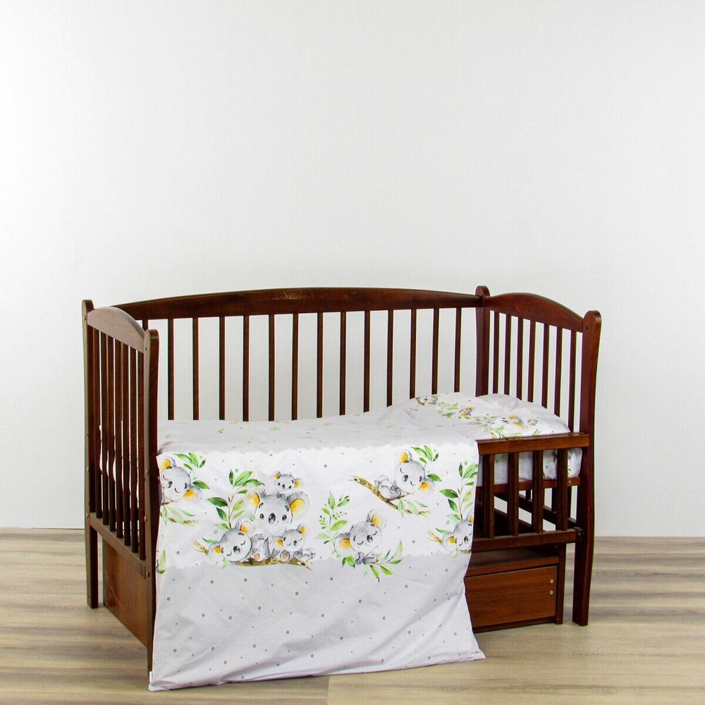Спальный комплект для новорожденных Коала 8 предметов, с балдахином