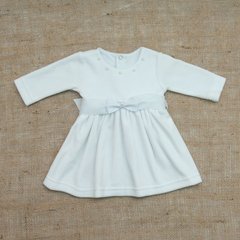 Велюровое платье для малышей Намистинка белоеП