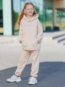 Дитячий універсальний костюм Hello молочний тринітка