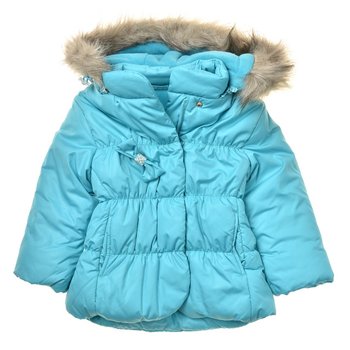 Зимняя бирюзовая куртка для малышей Бемби
