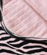 Трикотажный плед Розовая Зебра, 90 х 90, Капитон