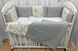 Постельные комплекты в кроватку для новорожденных Совушки 8 подушечек горошек 3