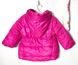Тепла куртка Лапочка яскраво - рожева для дівчинки, 80, Плащівка