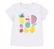 Дитяча футболка Вітамінчики для дівчинки супрем біла