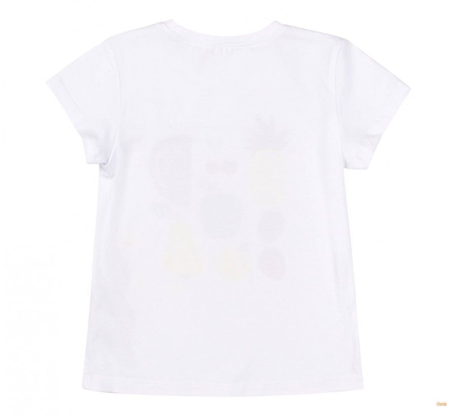 Детская футболка Вітамінчики для девочки супрем белая