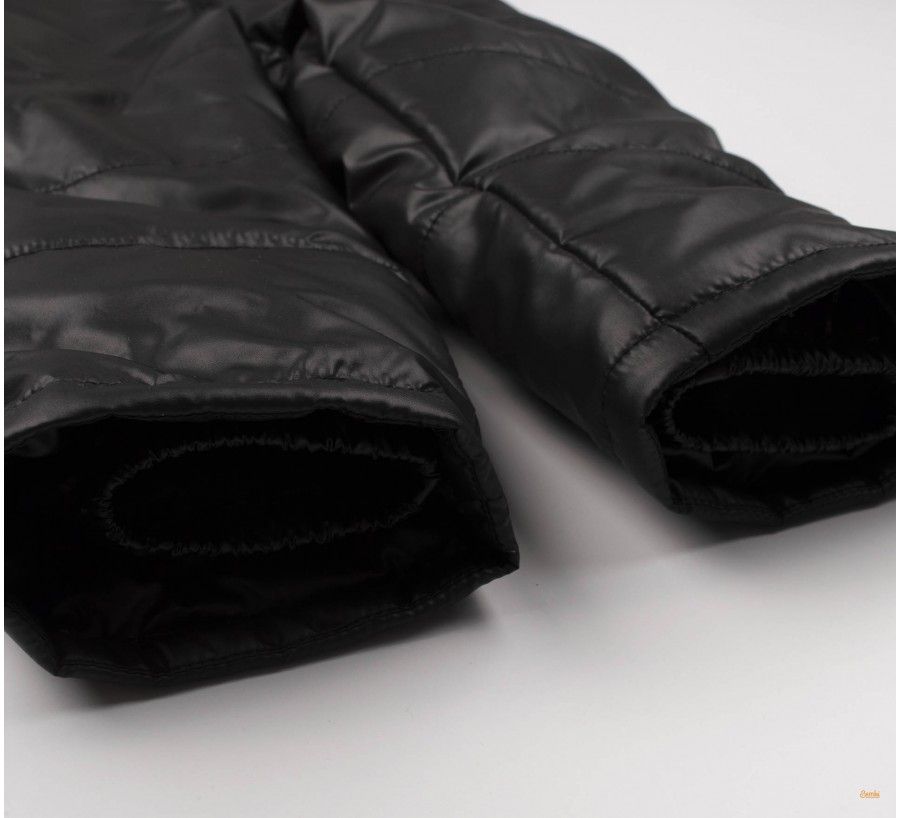Зимовий костюм Пуховичок для новонароджених коричнево - чорний, 74, Плащівка