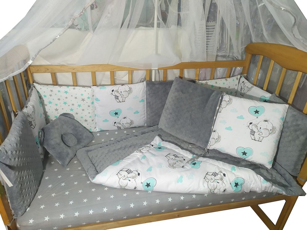 Комплект постельного белья для новорожденных Слоник плюш