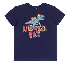Летняя футболка Ride your bike для мальчика супрем синяя