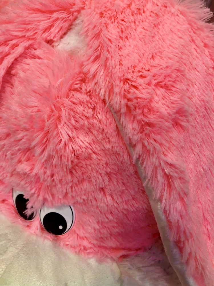 М'яка іграшка Великий Рожевий Заєць 110 см, Рожевий, М'які іграшки ЗАЙЦІ, КРОЛИКИ, від 101 см до 200 см