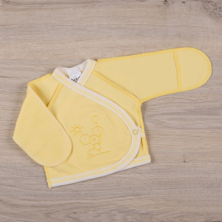 Распашонка для недоношенных и маловесных детей Мишеня yellow