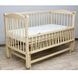 Кроватка для новорожденного Люкс 120*60 с маятником молочная, Слоновая кость