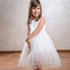 Нарядное платье Перлинка для девочки молочное, 98, Атлас, Платье