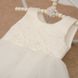 Нарядное платье Перлинка для девочки молочное