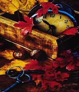 Картина стразами за номерами з підрамником Autumn розмір 30х40 см