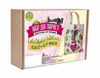 Фото, купити Набір для творчості "Декупаж на тканині "Еко-сумка з собачкою", ціна 189 грн