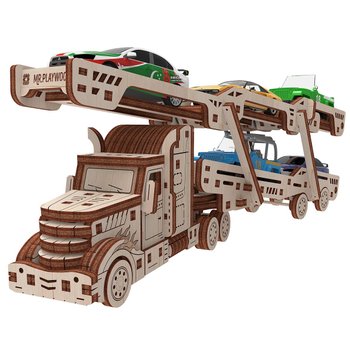 Фото, купить Автовоз механічна дерев'яна 3D-модель, цена 360 грн