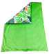 Теплый конверт - плед для новорожденного из зеленого плюша