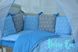 Спальный комплект в детскую 60х120см кроватку 12 подушечек Звездочка, без балдахина
