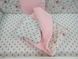 Універсальний набір з бортиками в ліжечко Райські Пташки з пледом рожевий плюш