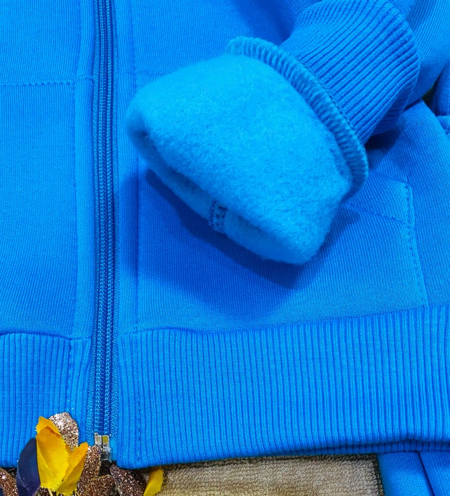 Теплий костюм для малюків Димка синьо - бірюзовий, 80, Теплий футер