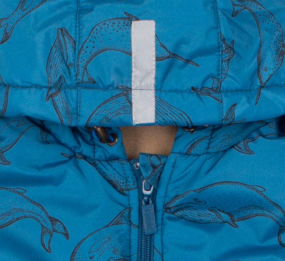 Дитяча демісезонна куртка Ocean для хлопчика синя, 146, Плащівка, Куртка