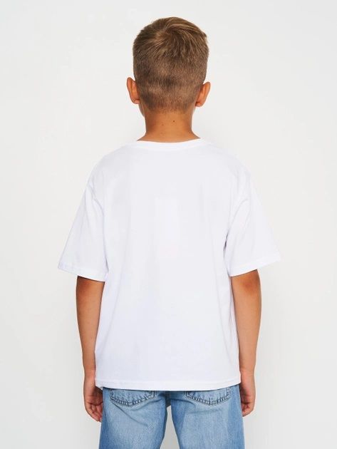 Дитяча футболка Космічна для хлопчика супрем біла, 104, Супрем