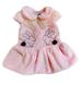 Плюшевое платье Лапочка для малышки розовое