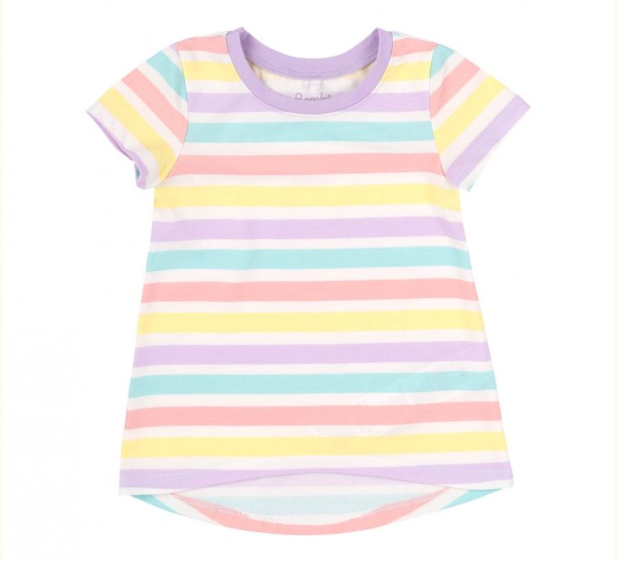 Дитяча футболка Day Wonderful для дівчинки різнокольорова