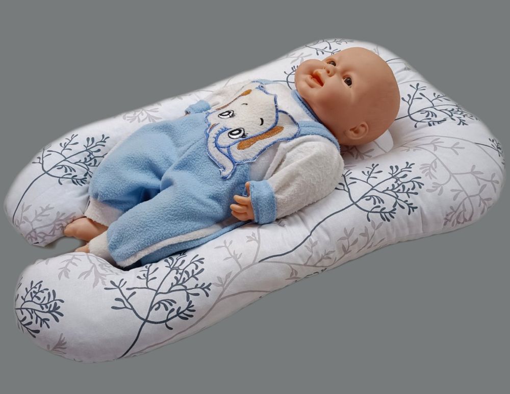 Кокон - подушка ортопедический для новорожденных Лежанка