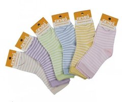 Дитячі шкарпетки Полосатики для дівчинки, Довжина стопи 12 см