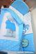 Комплект в ліжечко для новонародженого Теддік блакитний, без балдахіна