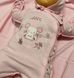 Додаткове фото Набір для новонароджених Мишеня рожевий сліп + пелюшка + шапочка