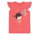 Дитяча футболка для дівчинки Кульки коралова