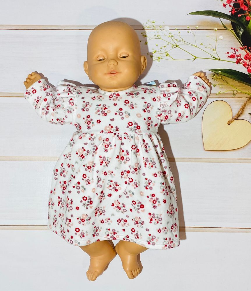 Платье Велюровый букет для новорожденной девочки, 62, Велюр